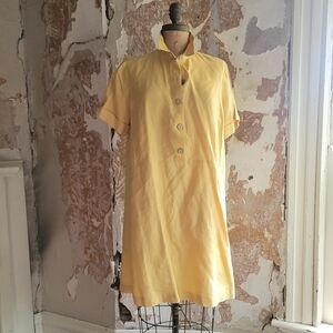 J. Jill Mustard Linen Top